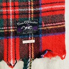 Vintage Tam O Shanter Land O Burns 100  Wool Royal Stuart Tartan Blanket Plaid