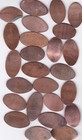 Elongated Souvenir Penny  25 Mixed Designs Souvenir Pennies L10