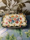 Vintage Daher Tin Metal Box Hinged Lid Made In England 6   x 3   x4   