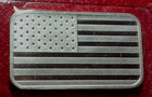 American Flag Bar-we Stand For The Flag Bar-heraeus 1 Troy Oz 999 Silver