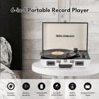 Portable Record Player With Bluetooth  3-speed Turntable  1800mah Rechargeabl   
