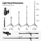 Neewer Air Cushioned Aluminum Light Stand 9 8ft Photography Stand With Boom Arm