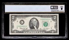 Ink Smear Error Note 1976  2 Dollar Pcgs 58 Ppq Serial c22970311a Backside Error