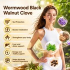 Wormwood Black Walnut Clove Softgels 18-in-1 6600mg Gut Cleanse Detox 240 Count