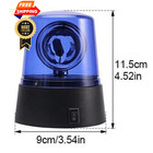 3inch Rotating Red Flashing Beacon Party Lamp Dj Strobe Light Disco Ball Blue 