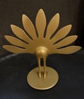 Vintage Style Solid Brass Peacock Figurine Decorative 8  H