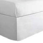  Home Classic Tailored Bed Skirt Dust Ruffle  Cotton Blend Twin Xl White