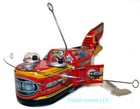 Robot Tin Toy Windup Space Whale St  John Marxu Toys Red Fire Department
