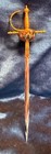     vintage Toledo Spanish Ornate Sword Letter Opener  8    Long     