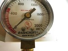 Ashcroft  Pressure Gauge 0-2000 Psi 1 4  Npt- Beer   Soda   Keg System