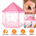 Girls Pink Princess Castle Tent Cute Playhouse Children Kids Play Tent Xmas Toys
