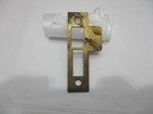 Antique vintage Door Strike Plate  Mortise  Victorian  Art Deco  Brass  3-1 4 