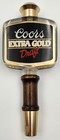 Vintage Coors Extra Gold Draft - 7  Tap Handle - Lucite Clear Acrylic   Wood