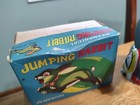 Vintage Hopping Bunnyafe In Japan Wind Up Tin Litho Toy W  Original Box