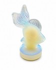 Vtg Sabino Opalescent Glass Goldfish Figurine Frosted Art Glass Fish Statue 2 5   