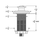 California Faucets 9610-k10-pn Air Switch For Disposer Polished Nickel Pvd New