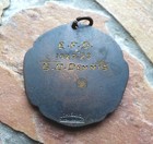 1927 Bronze enamel Bowling Medal Inter-county Championship Johnson Co  Engraved