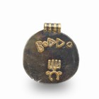 Antique Indo Greek Gandhara Art Silver Gilded Buddha Amulet Pendant 4 3 X 3 9cm