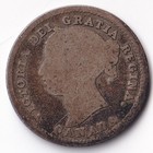 1886 Canada 10 Ten Cents Queen Victoria Dime  925 Silver Lg Rnd  6  Obv  5