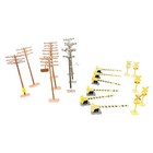      Vintage Tyco Ho Scale Trackside Signs   Poles Set     Model Railroad Accessory