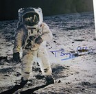 Buzz Aldrin Signed Large Apollo 11  visor Photo  W  Steve Grad Authentication 
