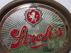 Vintage Strohs Beer Mirror Sign
