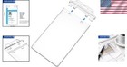 2 Pack Heavy Duty Clear Id Badge Holder - Permanent Locking   Vertical Design