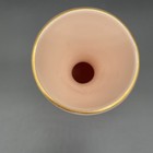 Vtg Mcm Lenox 24k Gold Trim Porcelain Bud Vase Pale Pink 8  Tall Euc Usa