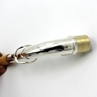 Silver-plated Alto Saxophone Neck  High Quality Brass W  Underslung Octave Key