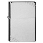 Zippo Windproof Lighter Vintage With Slashes Street Chrome  267 