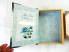 Punch Studio Decorative Box- Peacock  Blue Jewel On Lid  5x4x2 Inch