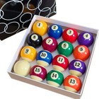Billiard Balls Standard Set 16 Pool Table Balls 2-1 4 Inch Billiard Cue Ball    