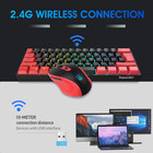 2 4g Wireless Gaming Keyboard And Mouse Combo  Include Mini 60  Merchanical Feel