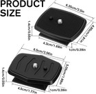 Tripod Quick Release Plate Camera Mounting Adapter  2 Pack 43mm And 45mm Tripods