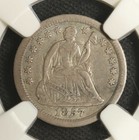 1857 O Ngc Vf-30 Liberty Seated Half Dime