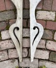 Outstanding Pair Antique Architectural Corbels 58x14 Original Paint Victorian