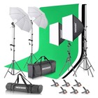 Neewer Photo Studio Kit Softbox Led Backdrop Stand Set