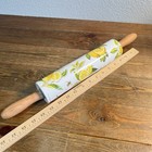 Williams Sonoma Rolling Pin Myer Lemons 18  Ceramic Bees Baking Kitchen