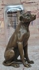 Seated Bronze Hunting Dog     Detailed Canine Sculpture For Animal Lovers