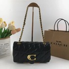 Coach Cp150 Tabby 26 Quilted Shoulder Bag Leather Black  New Outlet