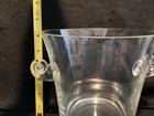    tiffany   Co    Crystal Ice Bucket wine Chiller  Scroll Handles  Chips