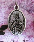 Saint St  Elizabeth Of Hungary - Pray For Us - Ox Die-cast Italian 1 Inch Medal 