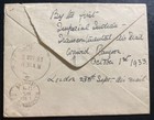 1933 England Airmail Cover To Rangoon Burma Via India