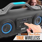 Pyle Bluetooth Boombox Karaoke Speaker System-wireless   Portable