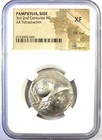 Pamphylia Side Ar Tetradrachm Silver Greek Athena Coin 100 Bc - Certified Ngc Xf