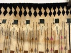 Antique Large Navajo Rug Native American Indian Vtg Yei Weaving 9-figure 46x28