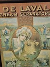 De Laval Cream Separator Tin Metal Advertising Sign Dairy Vintage 32 5 