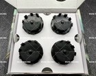 Genuine Bmw Black White Floating Alloy Wheel Center  56mm 68mm Hub Caps