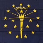 Indiana State Flag Vintage Defiance Brand By Annin   Co  100  Cotton Original 
