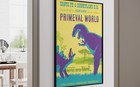 Disneyland  primeval World  1966 Park Attraction Poster  36   x54   